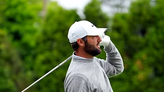 Golf-Scheffler gets afternoon start for PGA Championship defense, with Rose and Fitzpatrick