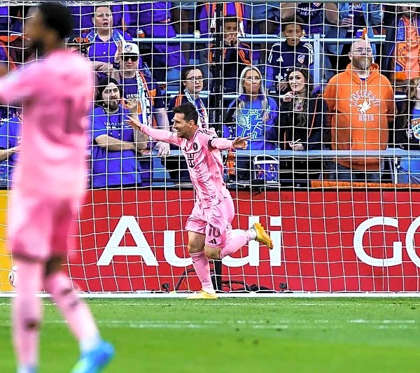 Lionel Messi tallies twice early, Miami rallies on Cincinnati blunders late
