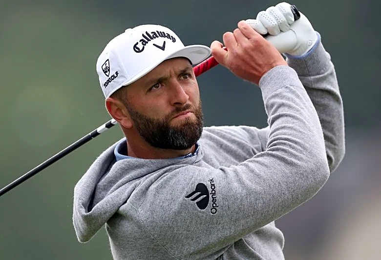 Golf-Rahm's frustration costs volunteer a divot to the face at PGA Championship