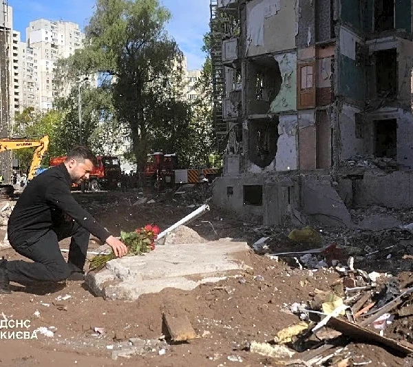 Zelenskiy condemns Russia after strike on Kyiv apartment block kills 24