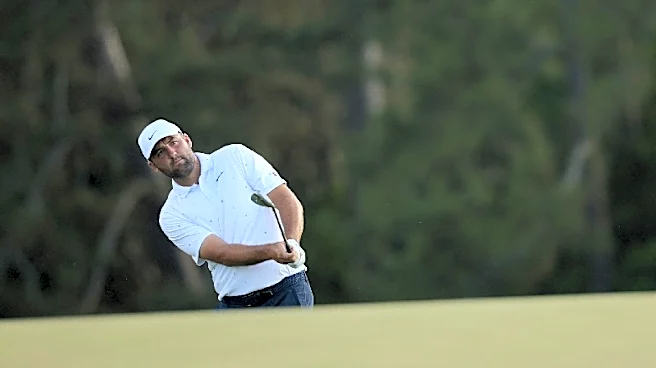 Golf-Scheffler makes bogey start as crowded PGA Championship field battles at Aronimink