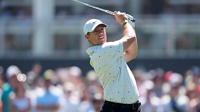Golf-McIlroy roars back into contention with third-round 66 at PGA Championship