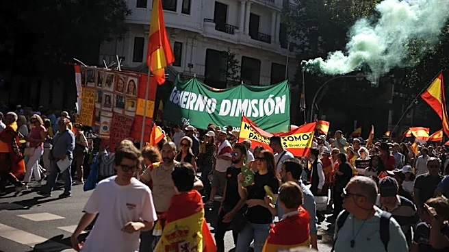 Tens of thousands march in Madrid to demand prime minister's resignation