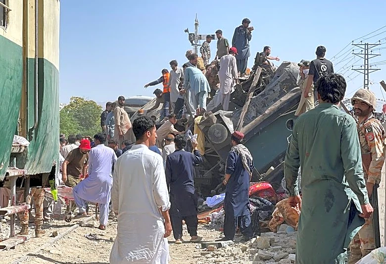 At least 24 killed in Pakistan train blast claimed by separatist militants