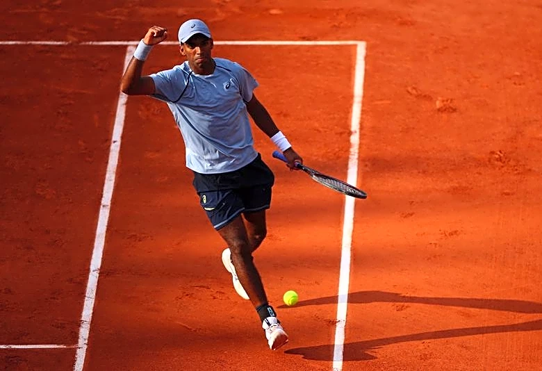 Tennis-Fritz falls to Basavareddy in French Open shock