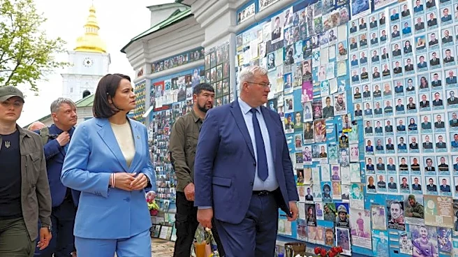 Belarus opposition leader visits Ukraine as Kyiv warns of escalation