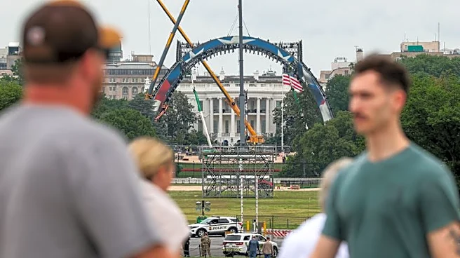 Construction of cage-fighting arena transforms White House grounds