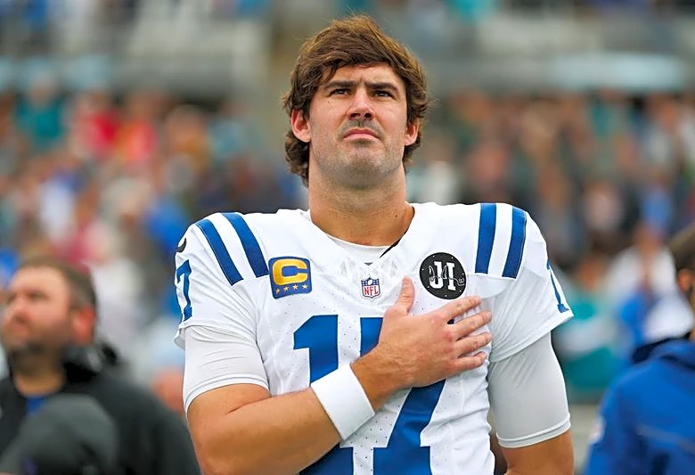 Colts QB Daniel Jones takes field, targets training camp, Week 1