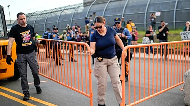 New Jersey state police assert control outside migrant detention center