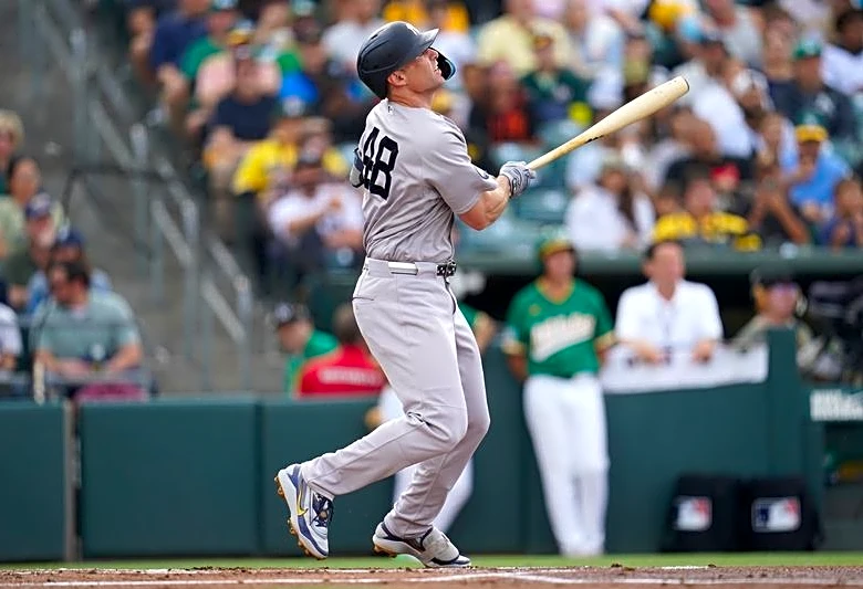 Yankees overpower Athletics for fifth consecutive win