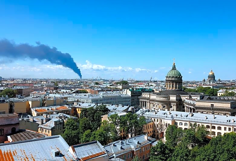 Ukraine strikes oil terminal in St Petersburg as Putin's 'Davos' gets under way