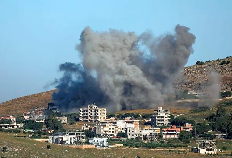 Israel strikes near Beirut, intercepts 'hostile aircraft'