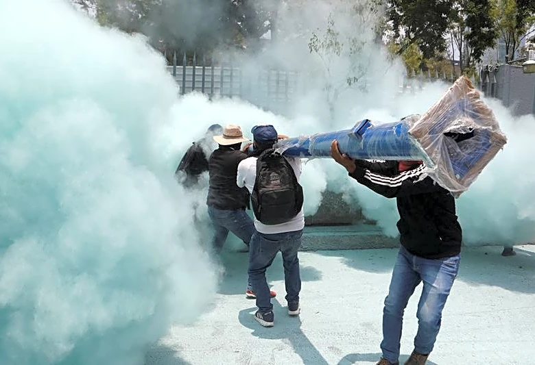 Protests and last-minute construction work disrupt Mexico City ahead of World Cup