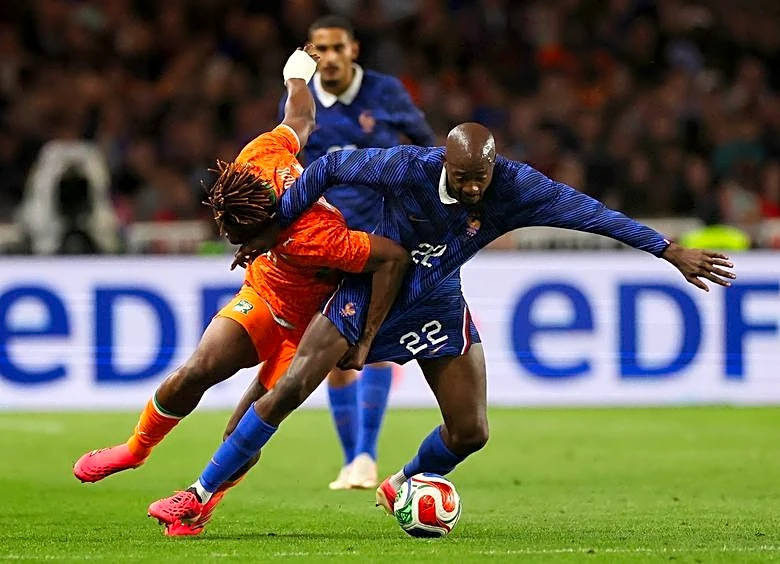 Soccer-Doue shines as Ivory Coast stun France in World Cup warm-up