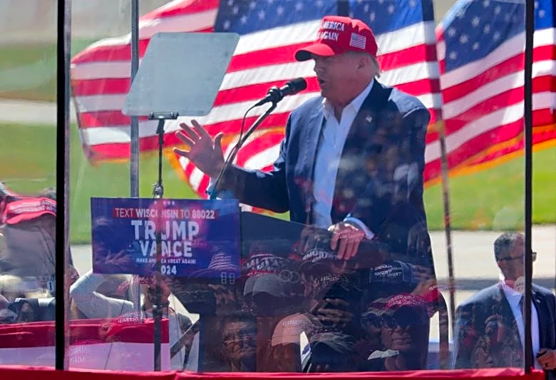 Trump campaigns in Wisconsin district targeted by Democrats