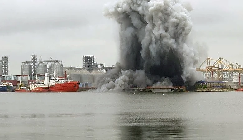 Marine drone self-detonates in Romanian port as Black Sea threat widens
