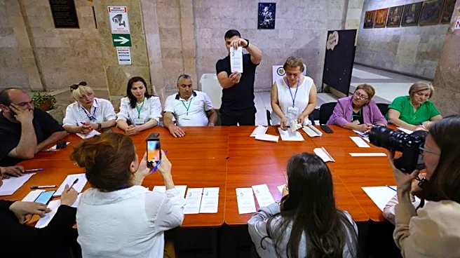 Armenia's ruling party leads parliamentary vote with 54% in early results