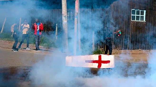 Kenyan police fire tear gas during protest against US Ebola quarantine facility