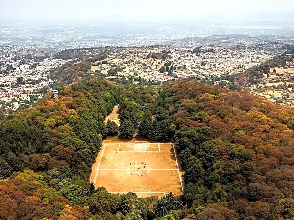In Mexico, soccer is played wherever space permits