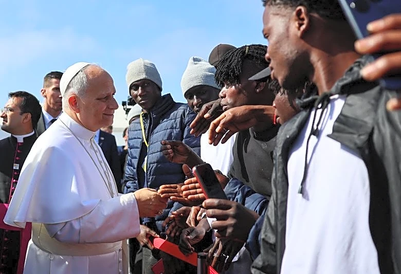 Pope Leo warns Europe’s migrant traffickers to repent or face hell