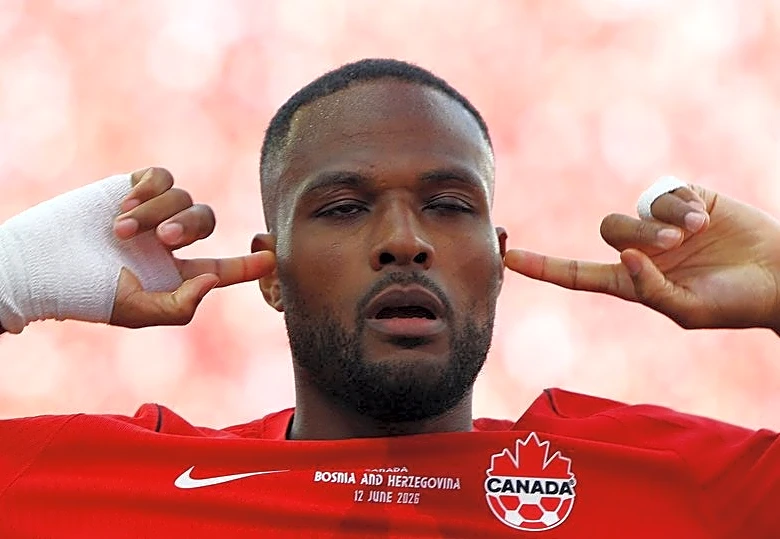 Soccer-Larin the man as courageous Canada battle to 1-1 draw with Bosnia