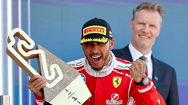 Motor racing-Hamilton takes first win for Ferrari to end Antonelli's run