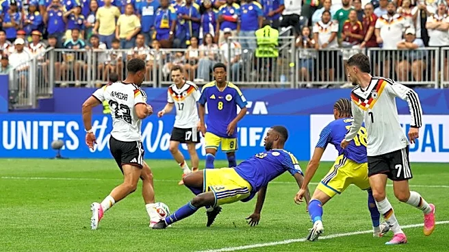 Soccer-Germany cruise to 7-1 win over debutants Curacao in Houston