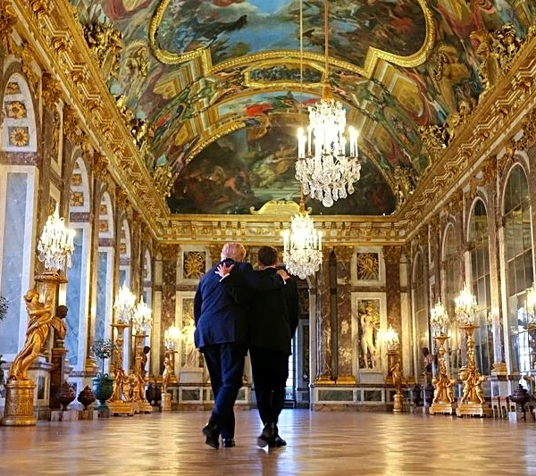 France's Macron hosts Trump at Versailles Palace