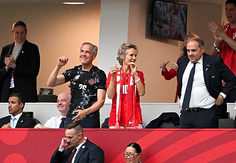 Soccer-Canadian PM Carney praises character of team after first World Cup finals win