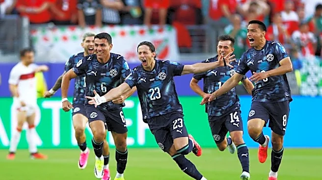 Soccer-Ten-man Paraguay eliminate Turkey with never-say-die 1-0 win