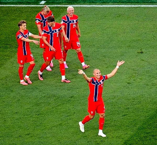 Soccer-World Cup baby joy for Norway's Ostigard