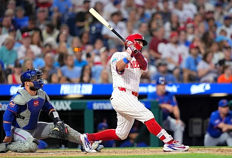 MLB roundup: Kyle Schwarber, Bryce Harper help Phillies thrash Mets