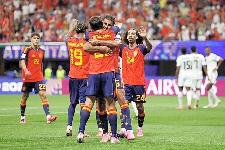 Soccer-Yamal-inspired Spain stride to one-sided victory over Saudi Arabia