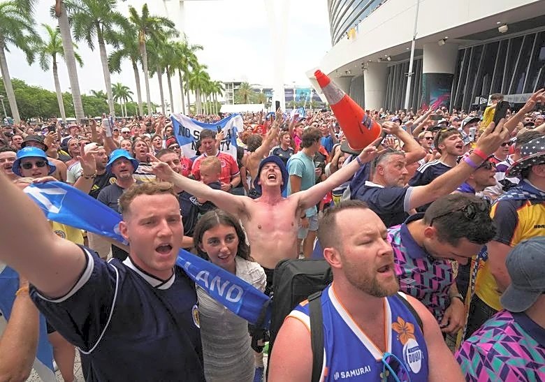 Soccer-A whole new ball game for the Marlins as Tartan Army land in Miami