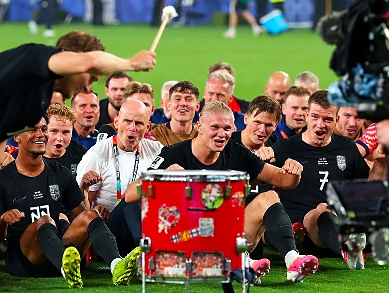 Soccer-Norway's 'Viking row' World Cup celebration irks Scandinavian neighbours