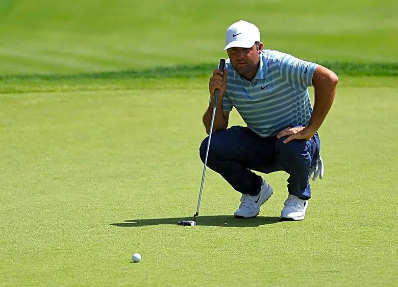 Scottie Scheffler inches from 59, leaps into lead at Travelers Championship