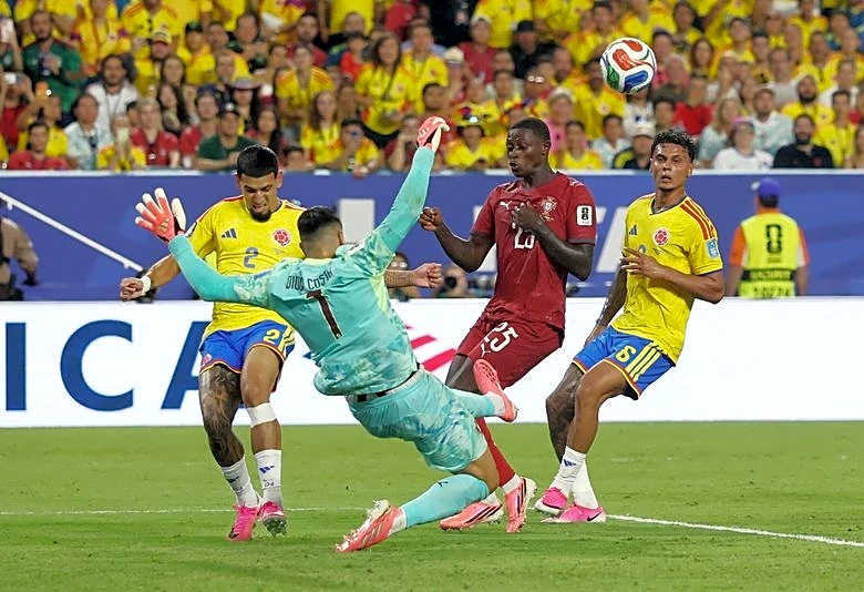 Soccer-No goals but Portugal and Colombia play out World Cup thriller in Miami heat