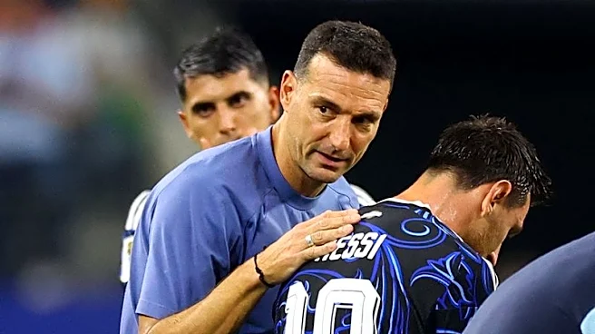 Soccer-Scaloni running out of superlatives as Messi continues to break records