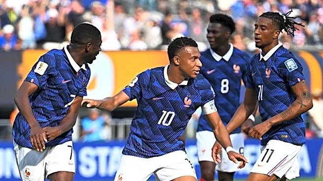 Soccer-France's fearsome attack enters debate over World Cup's greatest forward line