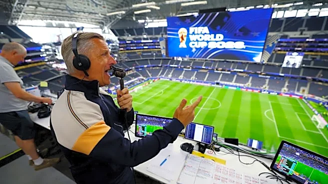Soccer-'It's crazy': Broadcasters toil, and revel, in supersized World Cup