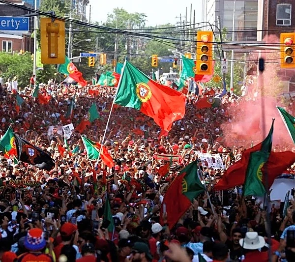 Soccer-One last dance: Portugal and Croatia fans march in Toronto heat to see Ronaldo and Modric