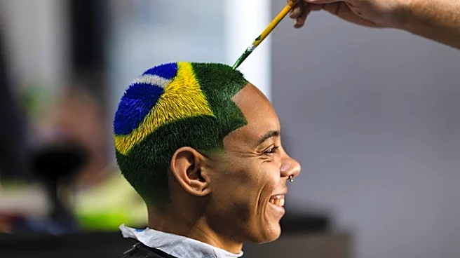 Barber shaves World Cup dreams into Brazilian fans' hair