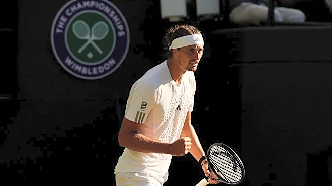 Tennis-Zverev eases into Wimbledon last 16, says just getting started