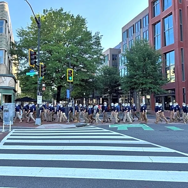 Masked Patriot Front white nationalists stage July 4 march through DC