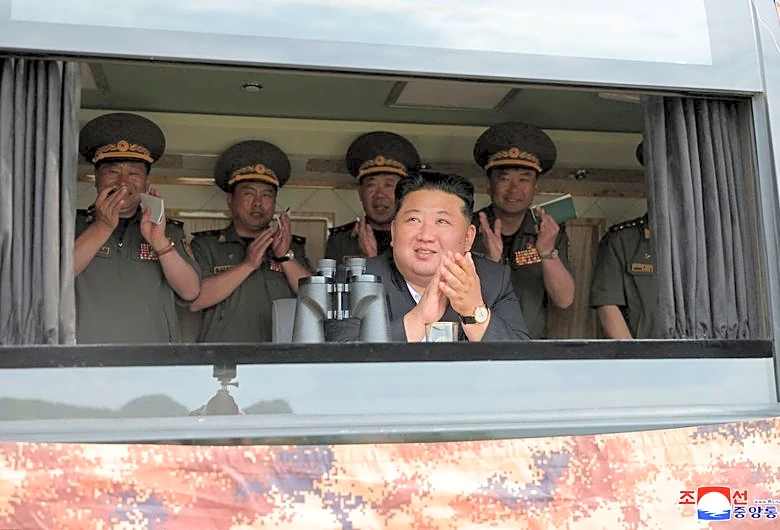 North Korea's Kim observed naval destroyer cruise missile launch, weapons tests, state media says