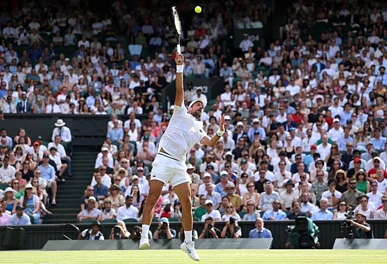 Tennis-Djokovic moves past another Federer milestone to make Wimbledon quarter-finals