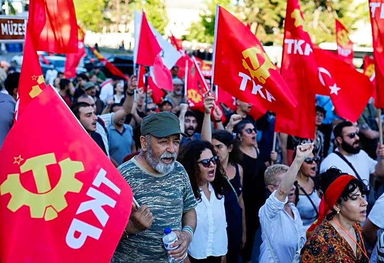 More than 100 detained as leftist groups hold anti-NATO protests in Turkey
