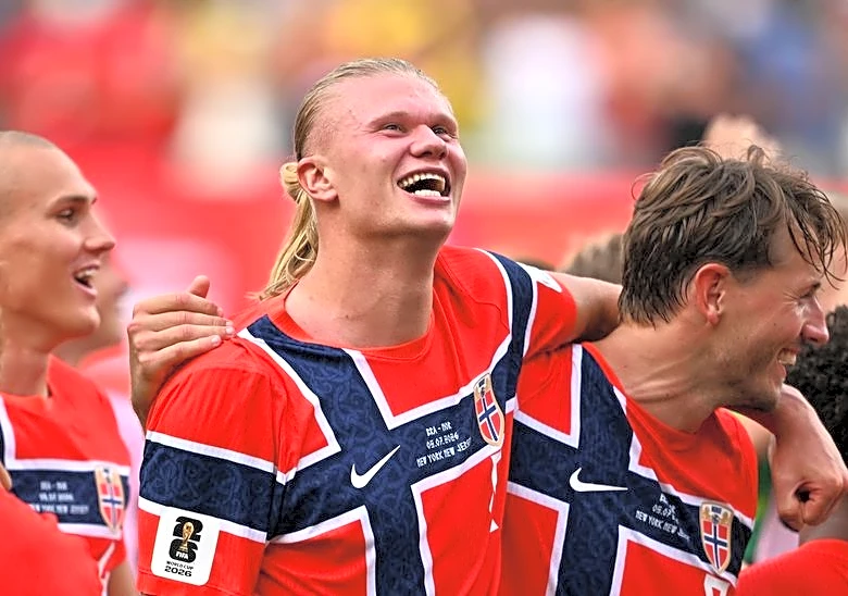 Soccer-Fireworks and a people's party as Norway celebrates World Cup win over Brazil