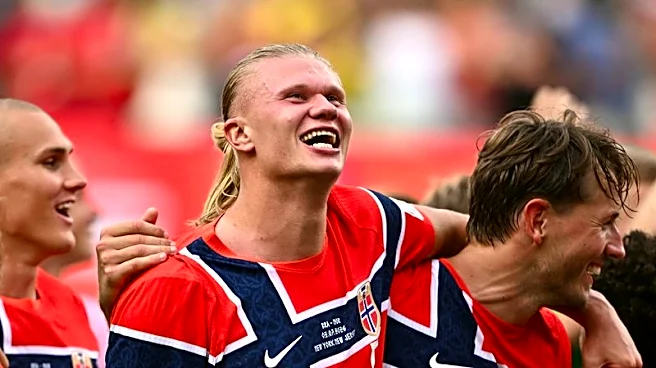 Soccer-Fireworks and a people's party as Norway celebrates World Cup win over Brazil