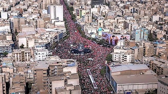 Iranian mourners call for vengeance on Trump during Khamenei funeral procession